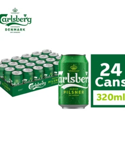Carlsberg Beer Can 320ml (24-Pack) – Premium Danish Lager