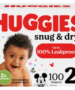 Huggies Snug & Dry Diapers - Size 2, 100 Count