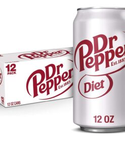 Diet Dr Pepper Soda – 12 fl oz (355ml) Cans, Pack of 12