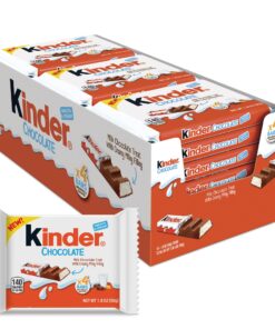 Kinder Chocolate – Smooth & Creamy Milk Chocolate (50g Pack, 1.98lb / 900g)
