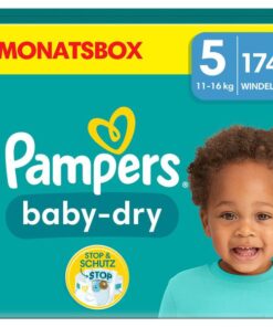 Pampers Baby Dry Size 5 Junior (11-16kg) - 174 pcs