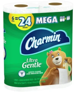 Charmin Ultra Gentle Toilet Paper - 6 Mega Rolls, 286 Sheets Per Roll