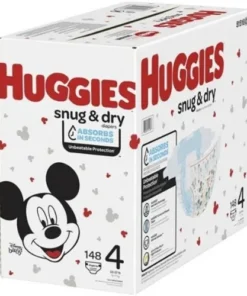 Huggies Snug & Dry Diapers - Size 4 - 168 Count